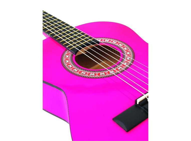 DIMAVERY AC-303 Classic Guitar 1/2, pink